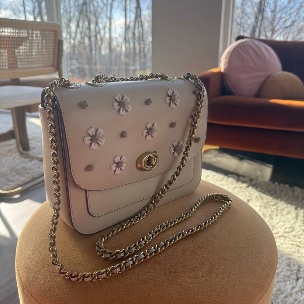 FINAL HOURS - FRIDAY SALE! Coach Parker Shoulder Bag, Floral Appliqué